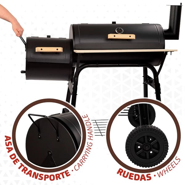 Aktive Grill Carbon 106x61x106 Cm Sort