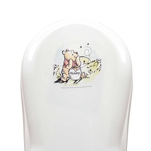 keeper Disney Nalle Puh anatomisk babybadsits med halkskydd, från 0 till ca. 6 månader, Leon, vit