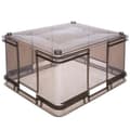 Miniatyrbillede 3 af 6: keeper opbevaringsbakke med bærehåndtag, Euro-Box XXL, Procyclen, 54 l, Bruno, gennemsigtig (krystalgrå)