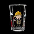 Miniatyrbild 3 av 3: Ritzenhoff & Breker dricksglas för barn "FIREFIGHTER BERNIE" av glas, med motivtryck, sorterat i 3 motiv, - 1 st (818857)
