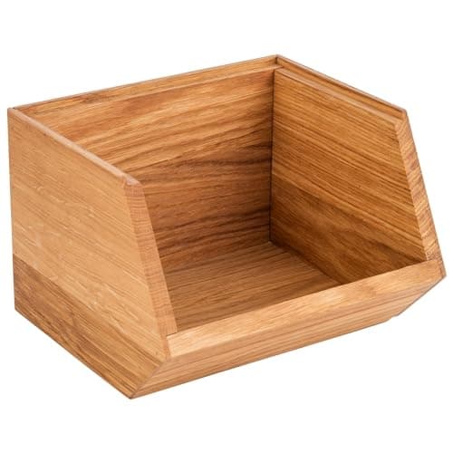 APS 11728 Buffetkasse, 17,5 x 15,5 cm, H: 12,5 cm Egetræs, olieret