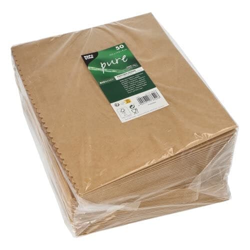 PAPSTAR 50 popcornlådor Ren kartong Fyrkantig 19,2 cm x 15,8 cm x 8 cm Brun Stor