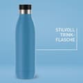 Miniatyrbillede 5 af 6: emsa BLUDROP isoleret drikkedunk, 0,7 liter, aqua-blå lavet af rustfrit stål, tåler opvaskemaskine, hurtig tryklukning, - 1 stk (N3112200)