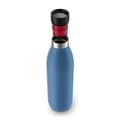 Miniatyrbillede 2 af 6: emsa BLUDROP isoleret drikkedunk, 0,7 liter, aqua-blå lavet af rustfrit stål, tåler opvaskemaskine, hurtig tryklukning, - 1 stk (N3112200)