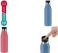 Miniatyrbillede 1 af 6: emsa BLUDROP isoleret drikkedunk, 0,7 liter, aqua-blå lavet af rustfrit stål, tåler opvaskemaskine, hurtig tryklukning, - 1 stk (N3112200)