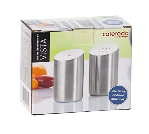 Esmeyer salt & peppar shaker set Vista silver 73,0 mm (400-5189)