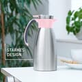 Miniatyrbillede 5 af 6: emsa vakuumkande SOFT GRIP, 1,5 liter, rustfrit stål / pink enhåndsbetjening med lynlukning, 100% lækagesikker, - 1 stk (N4120600)