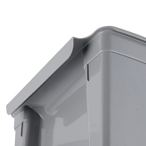 keeper Hängande avfallskärl, 4 L, med lock, hängande papperskorg, Milano, Nordic Grey (Grå)
