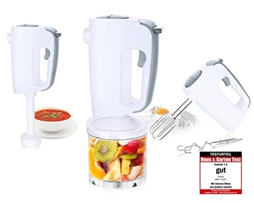 Emerio stavmixer med degkrok, visp, hackare (HMS-113257.11)