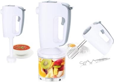 Emerio stavmixer med degkrok, visp, hackare (HMS-113257.11)