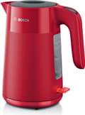 Miniatyrbillede 1 af 5: Bosch TWK2M164. Vandbeholderkapacitet: 1,7 l. Effekt: 2400 W. Farve på produkt: Sort, Grå, Rød, Husmateriale: Plastik, Vandstandsindikator, Overophedn