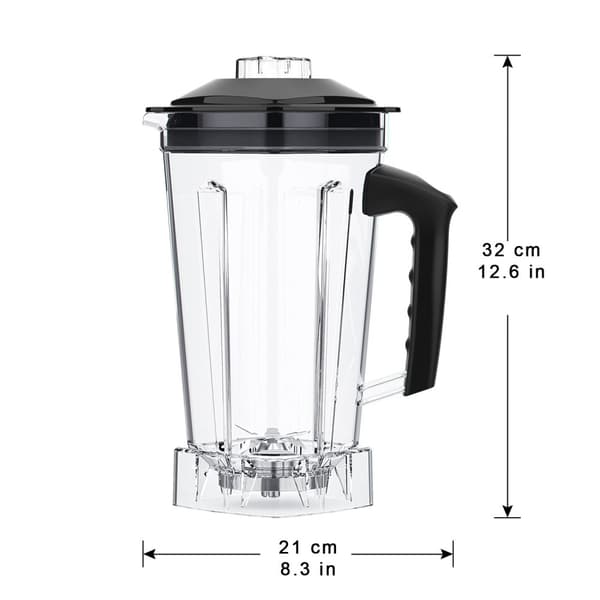Blender Mixer Reservedele, 2L Firkantet Beholder, Takket Smoothie Blade