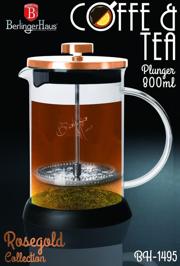 TE BRYGER 800ML BERLINGER HAUS METALLIC ROSE GULD BH-1495