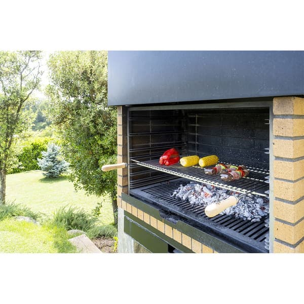 Sauvic Utdragbar Berbecue-grill I Rostfritt Stål 50x40 Cm