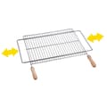 Miniatyrbild 1 av 5: Sauvic Utdragbar Berbecue-grill I Rostfritt Stål 50x40 Cm