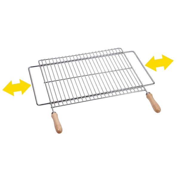 Sauvic Utdragbar Berbecue-grill I Rostfritt Stål 50x40 Cm