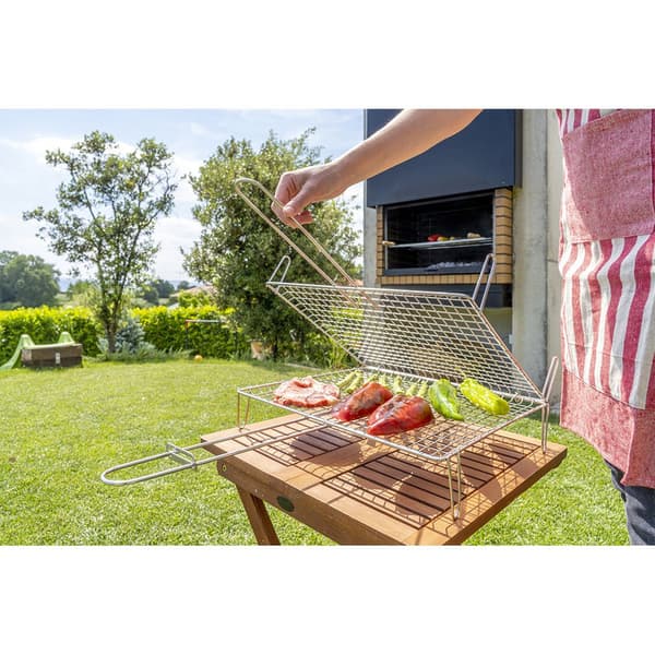 Sauvic Fisk Zinkpläterad Grill 50x50 Cm