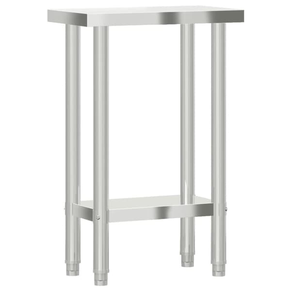 arbejdsbord til køkken 55x30x85 cm rustfrit stål