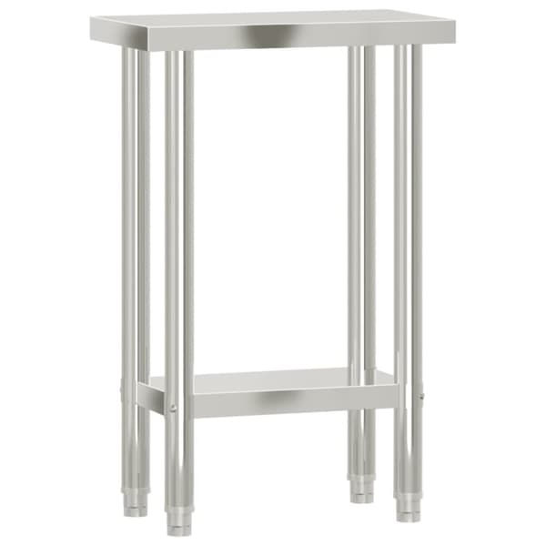 arbejdsbord til køkken 55x30x85 cm rustfrit stål
