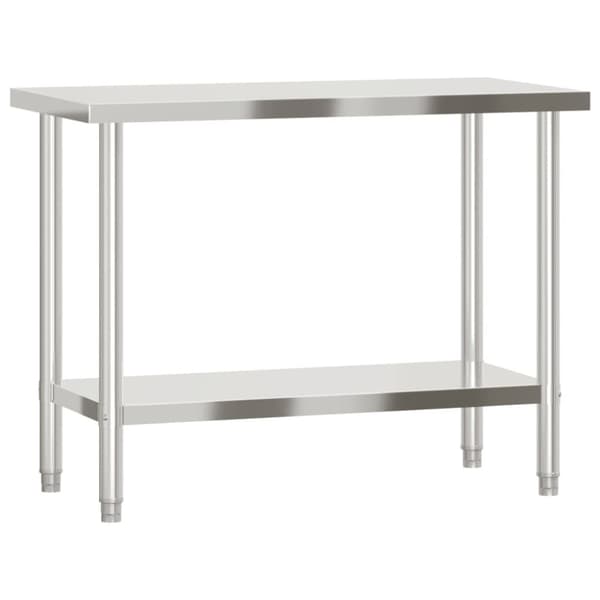 arbejdsbord til køkken 110x55x85 cm rustfrit stål