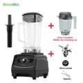 Miniatyrbillede 2 af 2: Erhvervsmæssig kvalitetsblender, 3HK motor, BPA-fri, Sort tørjarfuldpart, EU-stik