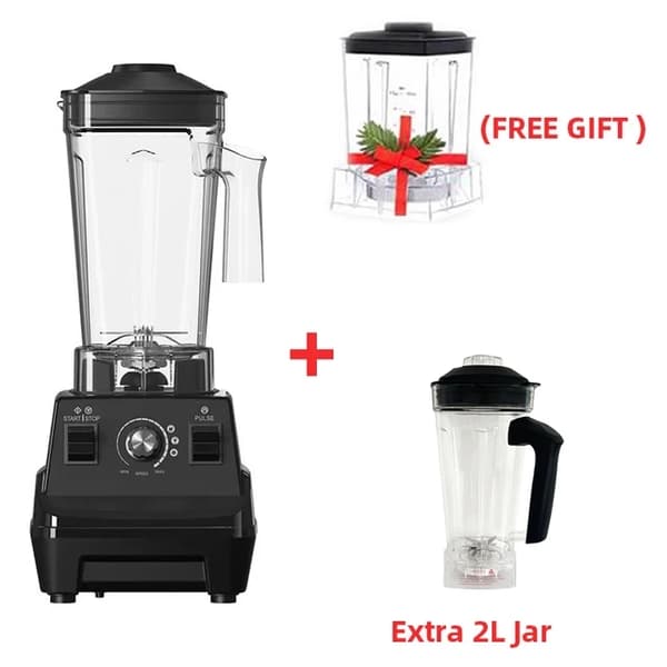 Smoothie Mixer, 1800W Hög Effekt, BPA-fri Dubbel Jar, G5001 RÖD, EU-kontakt
