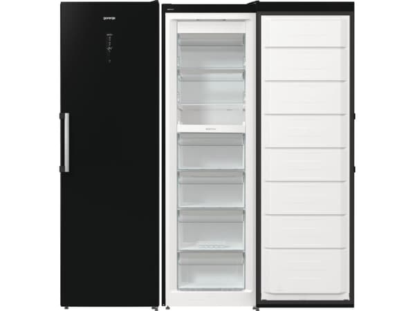 Gorenje Advanced FN619EABK6 - Fryser - stående - bredde: 59.5 cm - dybde: 66.3 cm - høyde: 185 cm - 280 liter - Klasse E - svart