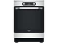 Miniatyrbilde 1 av 5: Hotpoint HS68IQ8CHX/E, Frittstående komfyr, Rustfritt stål, Knapper, Rotasjon, Berøringskontroll, Rustfritt stål, Front, Sonebasert induksjon