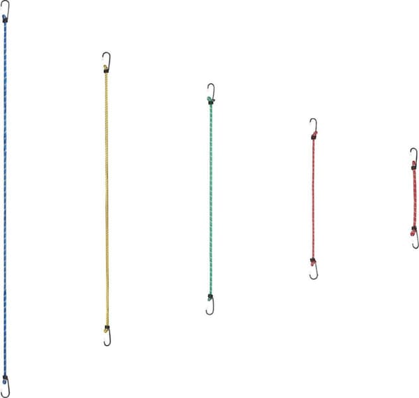 Relaxdays snabbkopplingsremmar med krok - 24 delar - spindelpärm - bagagespindel universal - elastisk