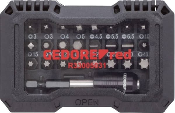 Gedore RØD R33005031 3301338 Bitsæt 32 dele
