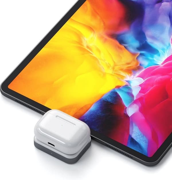 Satechi USB-C trådlös laddningsdocka för AirPods (Pro) - Vit
