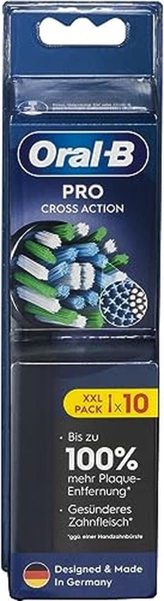 Oral-B PRO Cross Action Svarta borsthuvuden - 10 st