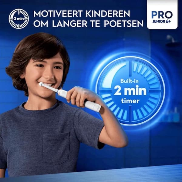 Oral-B PRO Junior 6+ gröna elektriska tänder hår