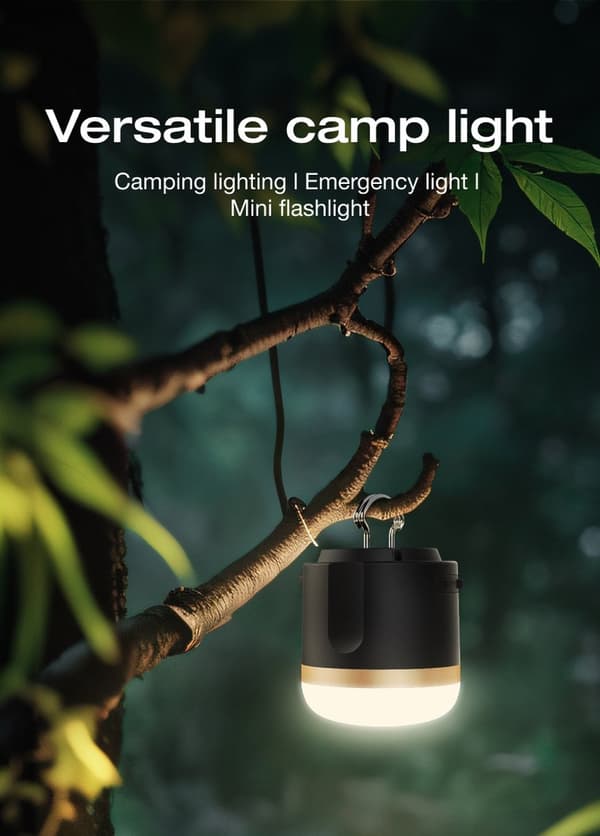 EcoFlow genopladelig campinglampe
