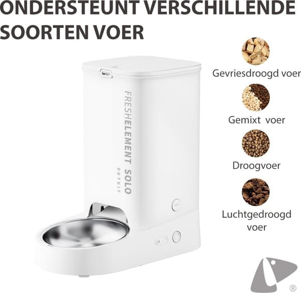 PETKIT Element SOLO WHITE - Automatisk kattmatningsskål - 3L - Håller sig fräsch - med app