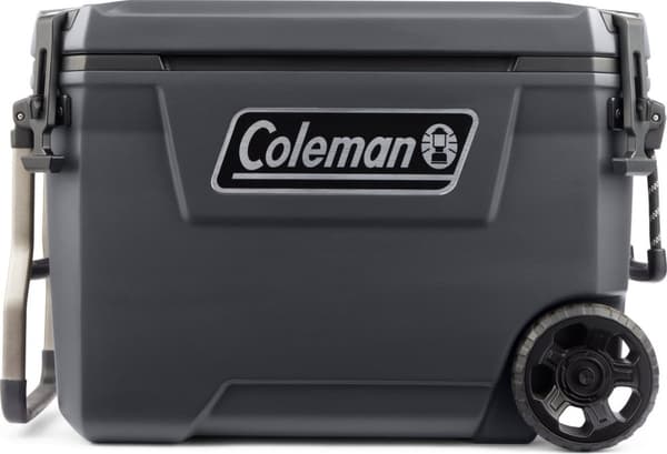 Coleman 65QT Convoy Cooler - 66 liters køleboks - 5 dage med is - køleboks med hjul - grå Grå