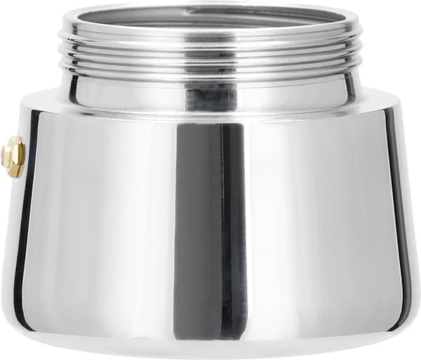 Xavax espressomaskine i rustfrit stål til 4 kopper, komfur eller induktion, 200ml