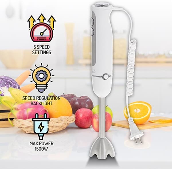 Stavblender - 1500W - med AD 4625w Adler