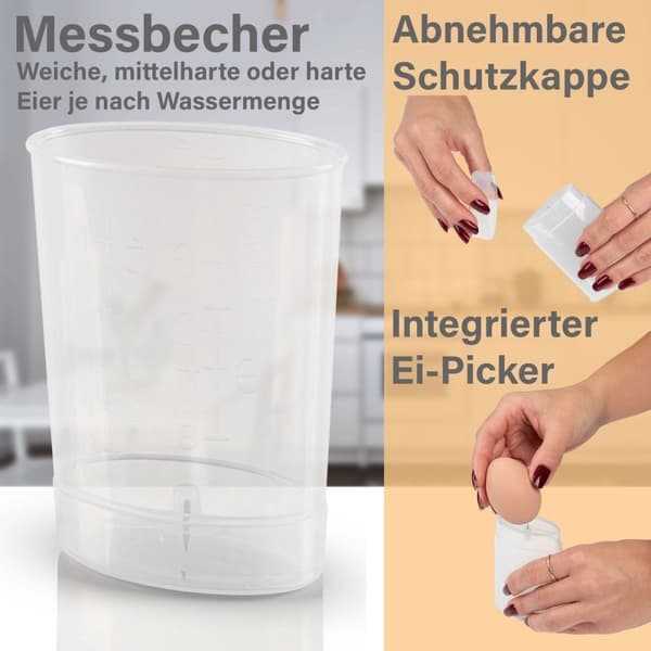 ProfiCook EK 1275 - äggkokare - 8 ägg - omelett och pocheringsfunktion