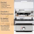 Miniatyrbild 2 av 9: ProfiCook EK 1275 - äggkokare - 8 ägg - omelett och pocheringsfunktion
