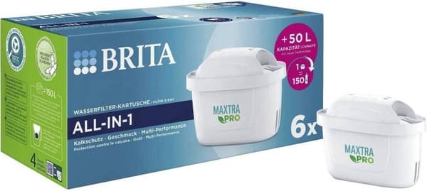 Brita Maxtra Pro Allt-i-ett vattenfilterpatroner 6 st