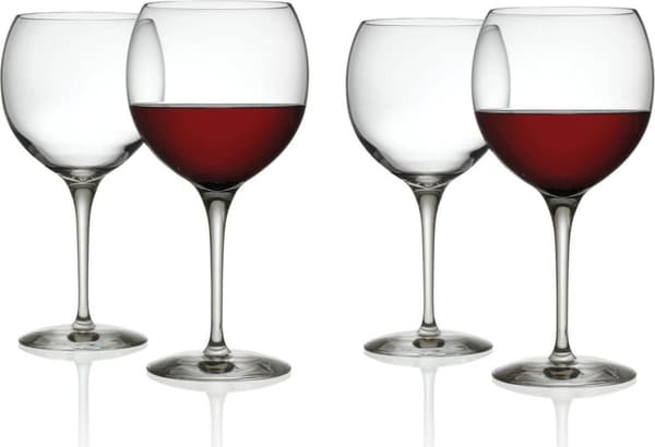 Alessi Rödvinsglas Mami - SG119/0S4 - 200 ml - 4 delar - av Stefano Giovannoni