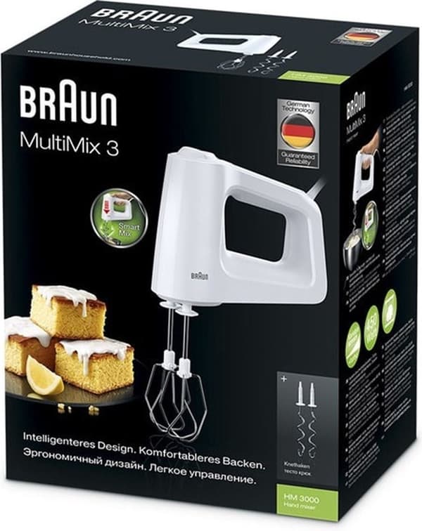 Braun HM3000 MultiMix 3 stavmixer Vit