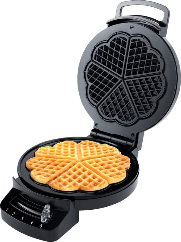 Steba Germany WE 1 vaffelmaskine non-stick belægning, indikatorlys, foldbar, kontinuerlig temperaturkontrol