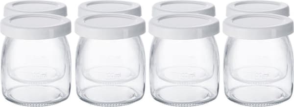 Steba JM3 - Yoghurtmaskine - 8 glas à 180 ml - timer - rustfrit stål