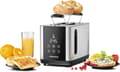 Miniatyrbillede 2 af 4: Rommelsbacher TO 850, 2 snit, sort, rustfrit stål, rustfrit stål, touch, LED, 850 W