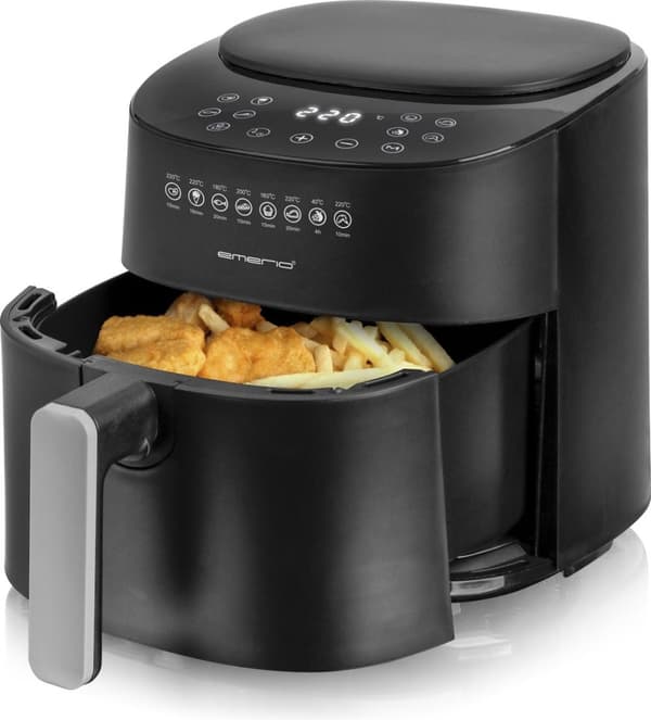 Emerio AF-129369. Produkttyp: fritös, kapacitet: 4,5 liter. Design: Enkelbild,
