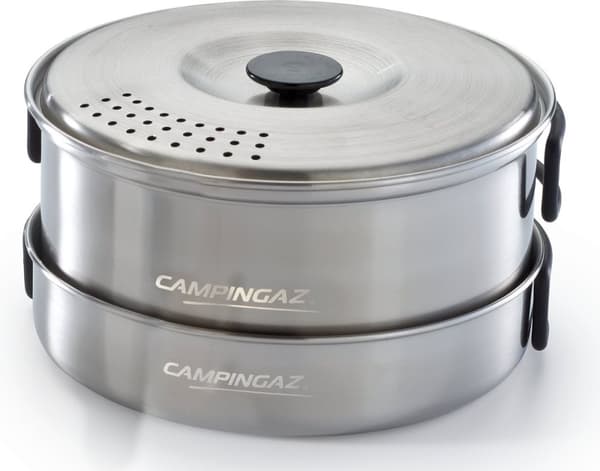 Campingaz Camping Kit – 5-delt campingnedbrudssæt – rustfrit stål – silikonehåndtag