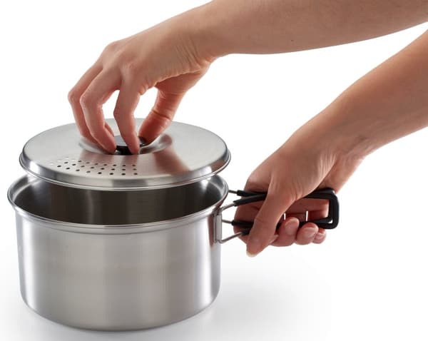 Campingaz Camping Kit – 5-delt campingnedbrudssæt – rustfrit stål – silikonehåndtag