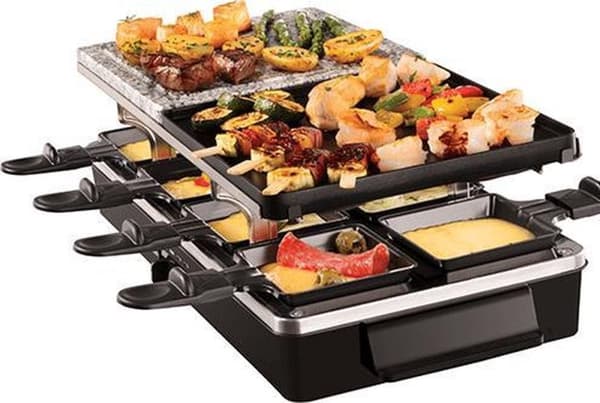 Russell Hobbs Multi Raclette 3-i-1 8 personer 1400 W Svart
